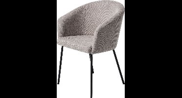 Eetkamerstoel Easton Lichtgrijs Fabric - Giga Living