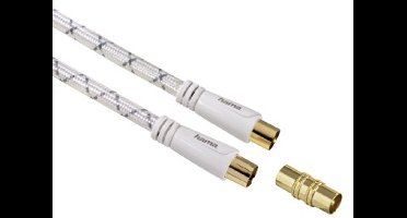 Hama 00122448 coax-kabel 5 m Wit