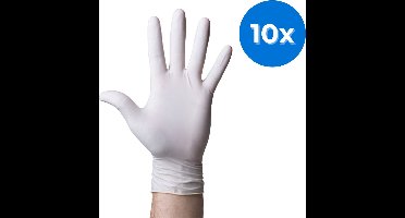 Romed latex handschoenen poedervrij - Set van 10 doosjes L Romed