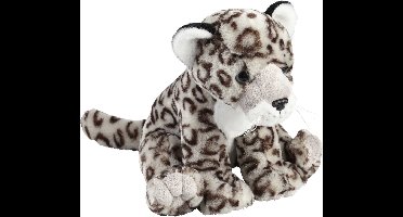 Ravensden Pluche dieren Sneeuw Luipaard knuffel - spotted - 30 cm - wilde dieren uit de bergen