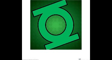 Green Lantern Logo Print 40x40cm