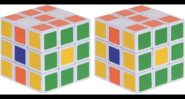 2x Magische kubus spelletjes 3,5 cm - Puzzels - Speelgoed