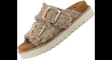 Mustang dames muiltjes beige