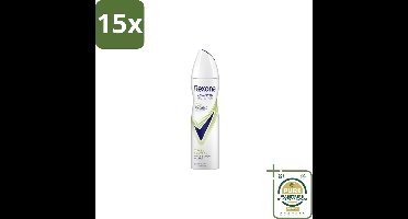15 x Rexona Deodorant Spray Advanced Protection Stress Control 150 ml - Grootverpakking - Anti-transpirant Spray - Stress Zweten - Frisse Citrusgeur - Body Heat Activated - 72 Uur Bescherming