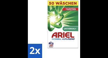 2 x Ariel – Waspoeder – Original – 3 kg – 50 wasbeurten - Waspoeder - Vlekverwijdering - Waspoeder Wit - Waspoeder 3 Kg - Waspoeder 50 Wasbeurten