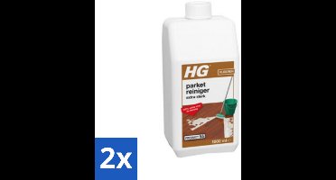 2 x HG Parketreiniger Extra Sterk 1 liter - Parketreiniger - Vloerreiniger - Hardnekkig Vuil - Laklaag - Parketvloer