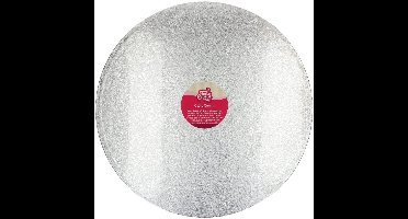 FunCakes Cake Drum Rond - Zilver - Ø45,5 cm / 12 mm - Taartonderlegger - Taartkarton