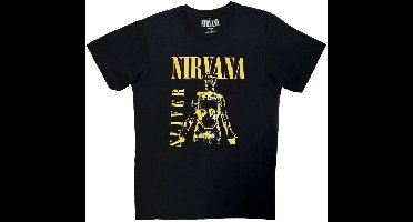 Nirvana - Sliver Heren Tshirt - L - Zwart