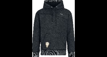 Star Wars The Mandalorian - Logo Heren Trui met capuchon - zwart - XXL