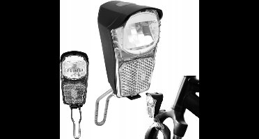 Fietsvoorlicht met reflector, 1W 20 LUX, op vorkmontage