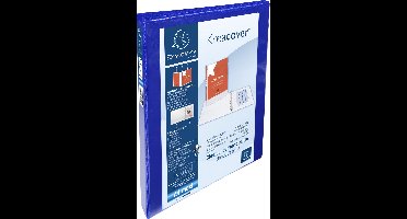 Exacompta 10x Kreacover Ringband in PP met 4 D-ringen van 15mm - A4 maxi - Blauw - 51840BE