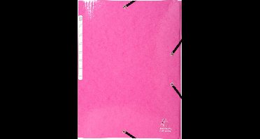 Exacompta 25x IDERAMA® Elastomap 3 kleppen Maxi Capacity 425gm2 A4 - Roze - 55824E