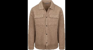 Suitable Overshirt Wool Blend Beige - Maat XXL - Heren
