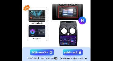 2DIN Android Multimedia Speler – Auto Radio – Touchscreen Headunit – Navigatiesysteem – CarPlay Android Auto – 9 Inch IPS Scherm – Draadloze Connectiviteit