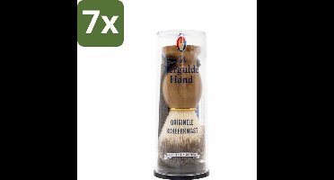 7 x Vergulde Hand Originele Scheerkwast - Scheerkwast - Scheerbeleving - Scheerzeep - Baardharen - Huid Doorbloeding