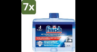 7 x Finish Integrale Machinereiniger Regular 250 ml - Vaatwasmachine Reinigen - Vet Verwijderen - Kalk Verwijderen - Geur Verwijderen - Vaatwasmachine Onderhoud