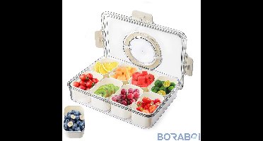 Boraboi® Snackschaal - Transparant - 31x23.5 cm - Hoogwaardig kunststof
