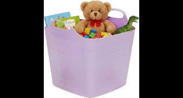 Storage solutions speelgoedmand - lila paars - 25 l - kunststof - 40 x 35 cm - opbergmand