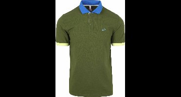 Sun68 Poloshirt Color Way Donkergroen - Maat XL - Heren
