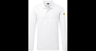 Portwest Anti-statische ESD Polo Lange Mouw AS23 - Wit - XS