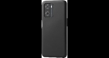 OPPO, Case voor A77 Harde siliconen, Zwart