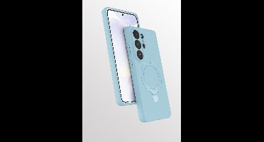 Hoesje Geschikt voor Samsung S26 Ultra hoesje zacht siliconen Lake Blauw - Liquid Backcover ring hoesje Geschikt voor Magsafe hoesje