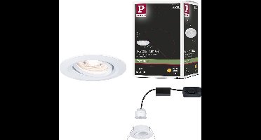 LED-inbouwlamp Nova Mini Coin Enkele lamp zwenkbaar rond 66 mm 15° Coin 4W 310lm 230V 2700K Wit mat