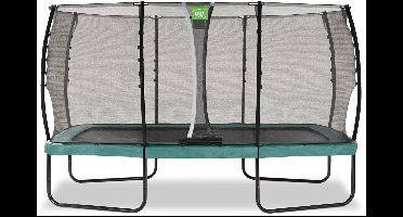 EXIT Allure Classic Trampoline 244x427cm - Op Poten - Rechthoekig - Trampoline Buiten - Voor Kinderen - Groen
