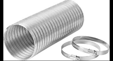 Flexibele Afvoerslang - Aluminium - 125x1500mm