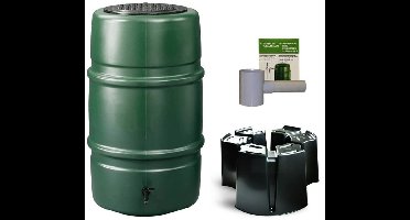 Regentonset Harcostar 227 liter - Groen + Voet + Vulautomaat