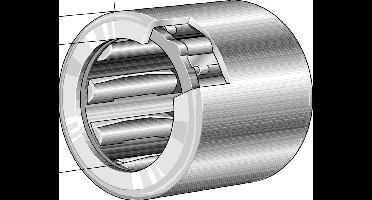 INA Vrijloopkoppeling - HF1012-L564 - 10x14x12mm