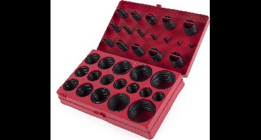 Hofftech Universele afdichtingsringen set - 419 delig - NBR rubber - Diverse maten - In handige koffer