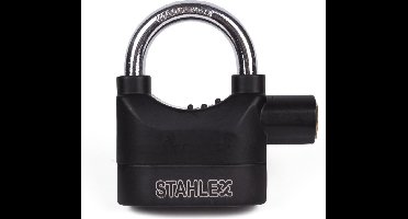 Stahlex Alarm Hangslot - Trilgevoelige Sensor - 110db Sirene - 65 mm - Corrosiebestendig