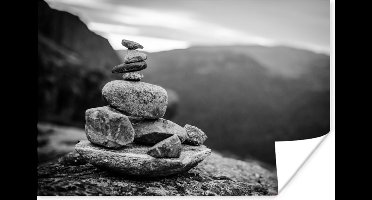 Poster Balancerende stenen in Noorwegen - 30x20 cm