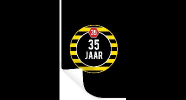 Muurstickers - Sticker Folie - Verjaardag - 35 Jaar - Versiering - 20x30 cm - Plakfolie - Muurstickers Kinderkamer - Zelfklevend Behang - Zelfklevend behangpapier - Stickerfolie