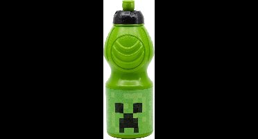 Stor Bidon Minecraft Junior - Drinkfles - 400ml - Groen