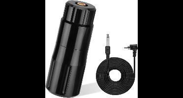 Black Tattoo Rotary Pen Machine 33.5mm Diameter with RCA Clip Cord for Liner and Shader