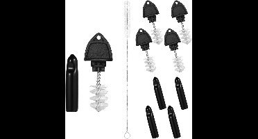 Allecto Plus - Bierkraan Reinigingsset 5 stuks met Borstel en Tapafdekking - Bierkraan Stoppers voor Thuis, Restaurant en Feest - Reinigingsborstel voor Tapkraan reiniging.
