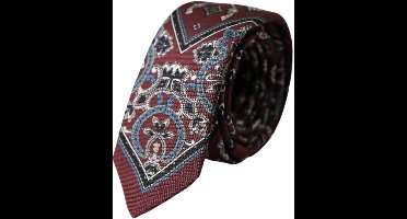 Patterned Necktie Elegant Accessory - Bordeaux Ties