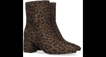 Mexx Pam Mila Heeled Ankle Boot Brown Dames - Maat 36