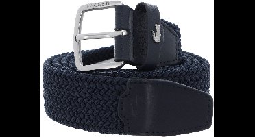 LACOSTE Riem Casual Stretch Wowen Belt W100 Bleu Nuit Blauw