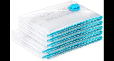 SilverRack Vacuumzakken voor Kleeding, Kussen, Jassen en Dekbedden | 5 Stuks (3x large, 2x XL) | Vacuum Opbergzakken | Vacuümzakken voor Reizen, Koffer en Opslag | Vacumeerzakken