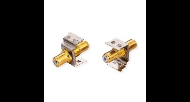 ROLINE RCA keystone-koppeling, Metaal, wit