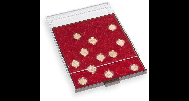 Stapel element, MB - voor Munten Ø 27,5 mm. (48 st.) Rookleur / Transparant