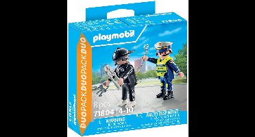 PLAYMOBIL DuoPacks Politieman en inbreker 71804