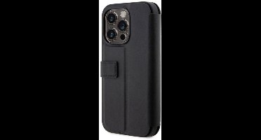 iPhone 14 Pro Bookcase hoesje - BMW - Effen Zwart - Leer