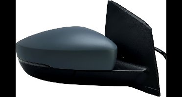 BILMAX Rechts buitenspiegel vervanging voor Volkswagen Polo 6R 6C 2009-2016 elektrisch verstelbaar, verwarmd, handmatig inklapbaar, met knipperlicht, 6 kabels