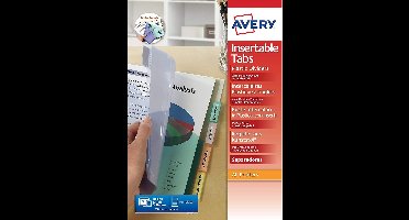 Avery insteekmappen Showtas A4 Avery PP m/tabs/set 6