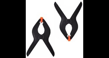 Benson Zeilklemmen - 4x stuks - 11 cm - lijmklemmen - marktklemmen - veerklem