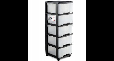 Curver ladesysteem - 5x20 liter - met Wielen